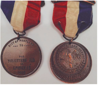Figura 12. Medalla emitida por la Ciudad de Portland,