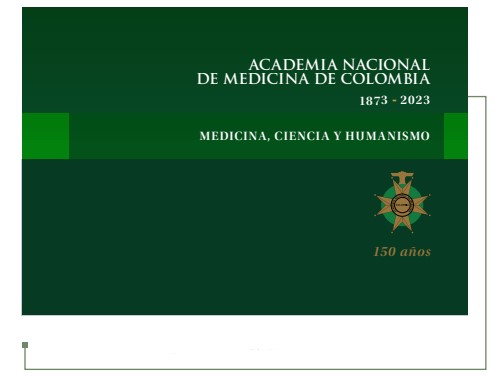 Figura 1. Libro del sesquicentenario de la Academia Nacional de Medicina.