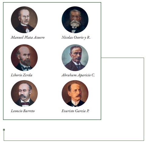 Figura 1. Fundadores de la Sociedad de Medicina y Ciencias Naturales