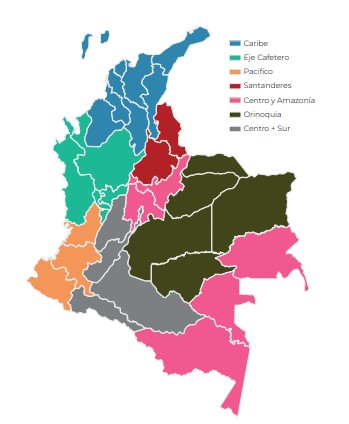 Figura 1. Regionales ADRES.