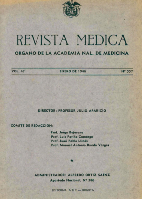 					Ver Vol. 47 Núm. 557 (1946): Revista Médica. Enero de 1946 - V47 Núm. 557
				
