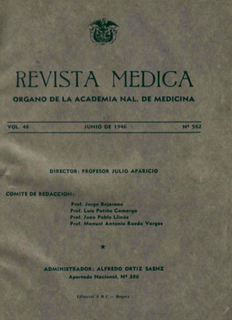 					Ver Vol. 48 Núm. 562 (1946): Revista Médica. Junio de 1946 - V48 Núm. 562
				
