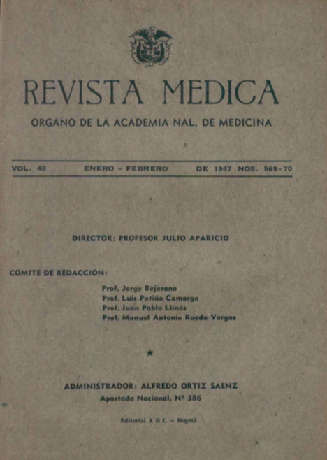 					Ver Vol. 48 Núm. 569-570 (1947): Revista Médica. Enero y Febrero de 1947 - V48 Núm. 569-570
				