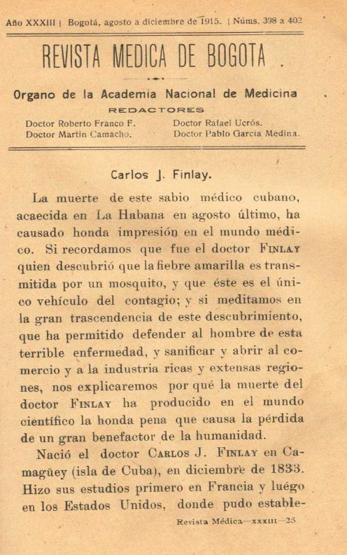 					Ver Vol. 33 Núm. 398-402 (1915): Revista Médica de Bogotá. Año XXXIII. Agosto a Diciembre de 1915. Núm. 398-402
				