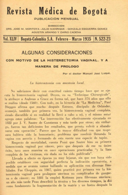 					Ver Vol. 44 Núm. 522-523 (1935): Revista Médica de Bogotá. Año XLIV. Febrero de 1935. Núm. 522-523
				