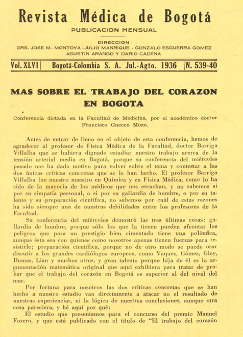 					Ver Vol. 46 Núm. 539-540 (1936): Revista Médica de Bogotá. Año XLVI. Julio a Agosto de 1936. Núm. 539-540
				