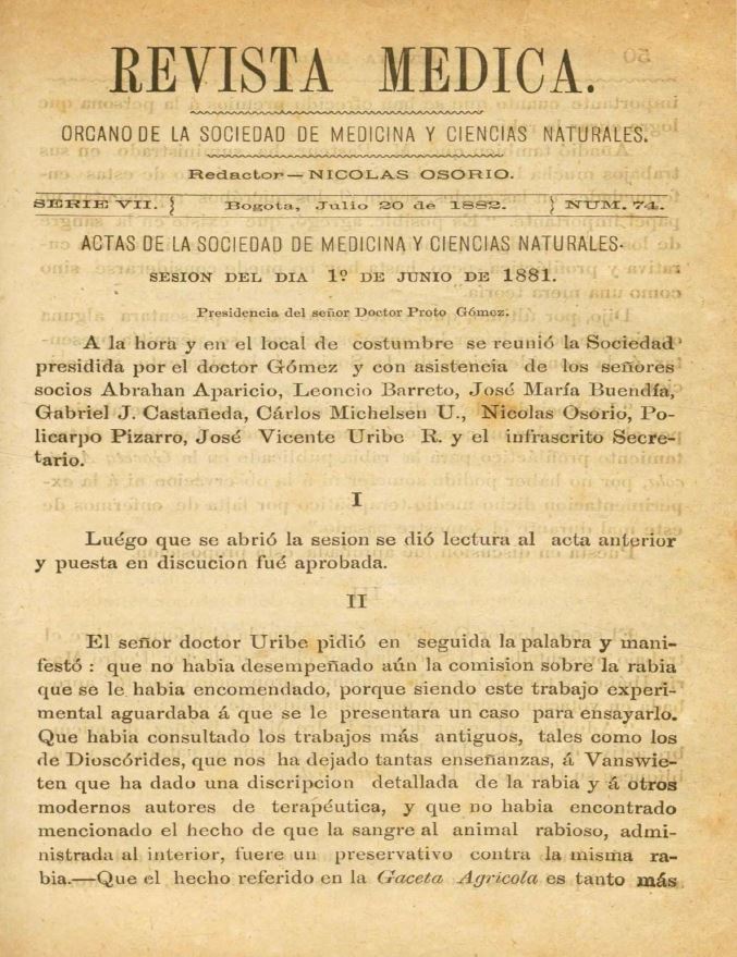 					Ver Vol. 7 Núm. 74 (1882): Revista Médica. Serie 7. Julio de 1882. Núm. 74
				