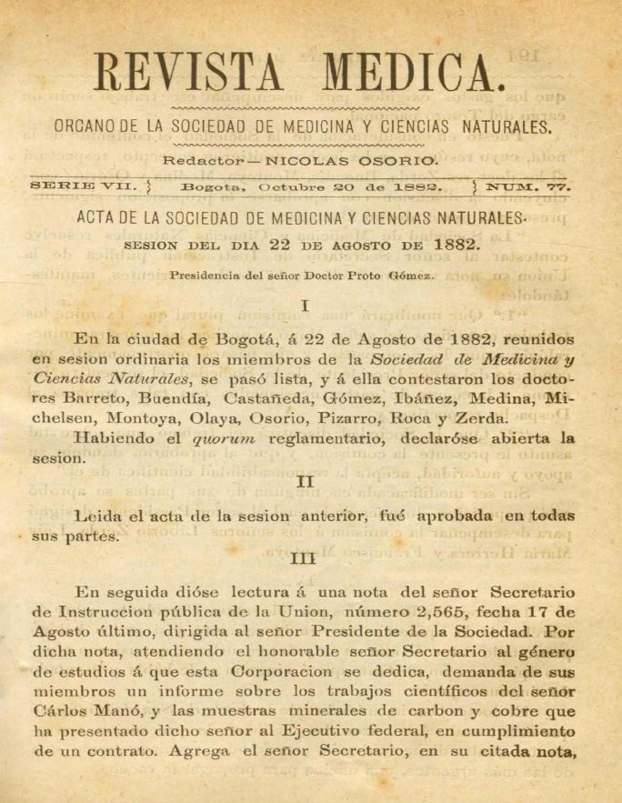 					Ver Vol. 7 Núm. 77 (1882): Revista Médica. Serie 7. Octubre de 1882. Núm. 77
				