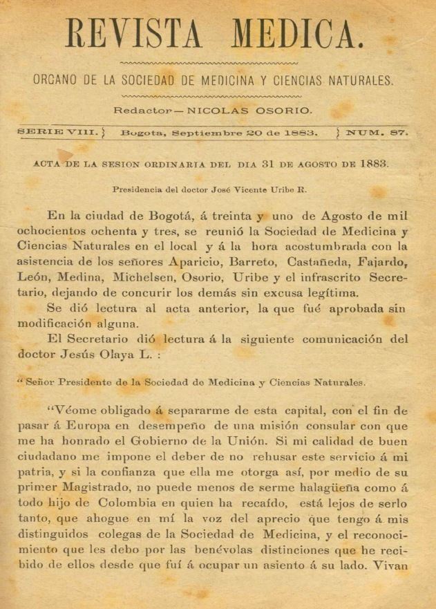 					Ver Vol. 8 Núm. 87 (1883): Revista Médica. Serie 8. Septiembre de 1883. Núm. 87
				
