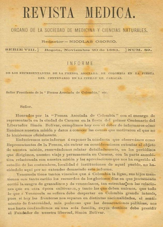 					Ver Vol. 8 Núm. 89 (1883): Revista Médica. Serie 8. Noviembre de 1883. Núm. 89
				