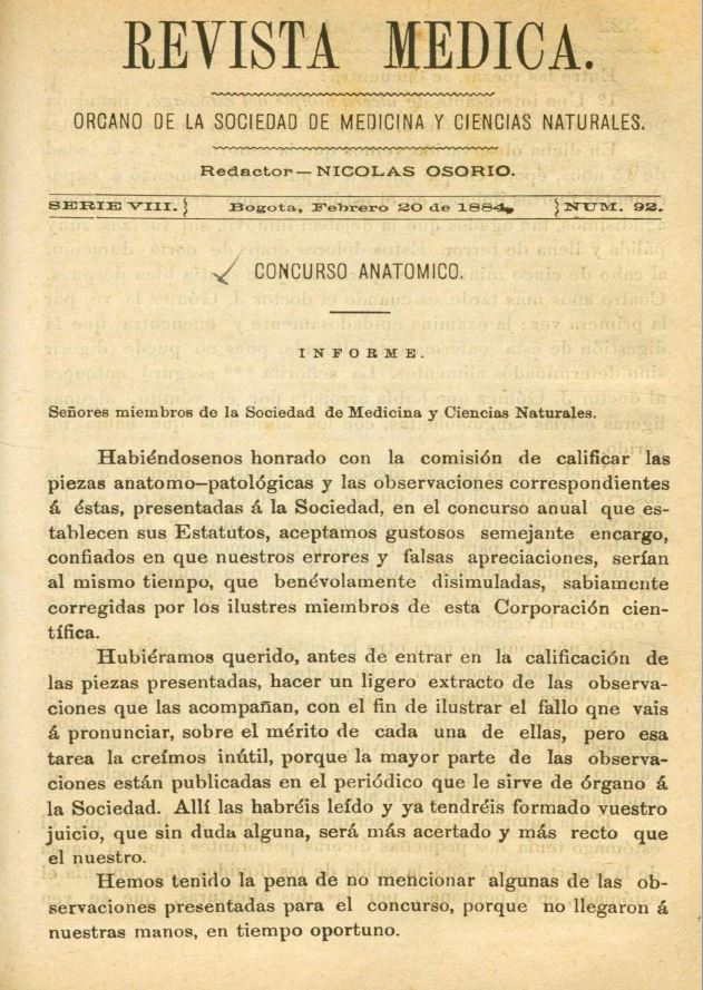 					Ver Vol. 8 Núm. 92 (1884): Revista Médica. Serie 8. Febrero de 1884. Núm. 92
				