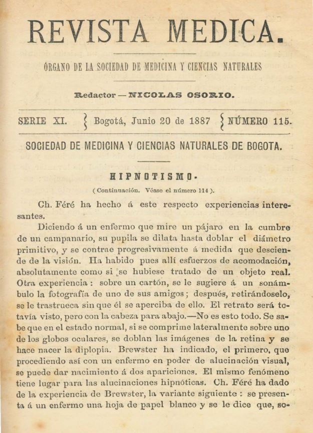					Ver Vol. 11 Núm. 115 (1887): Revista Médica. Serie 11. Junio de 1887. Núm. 115
				