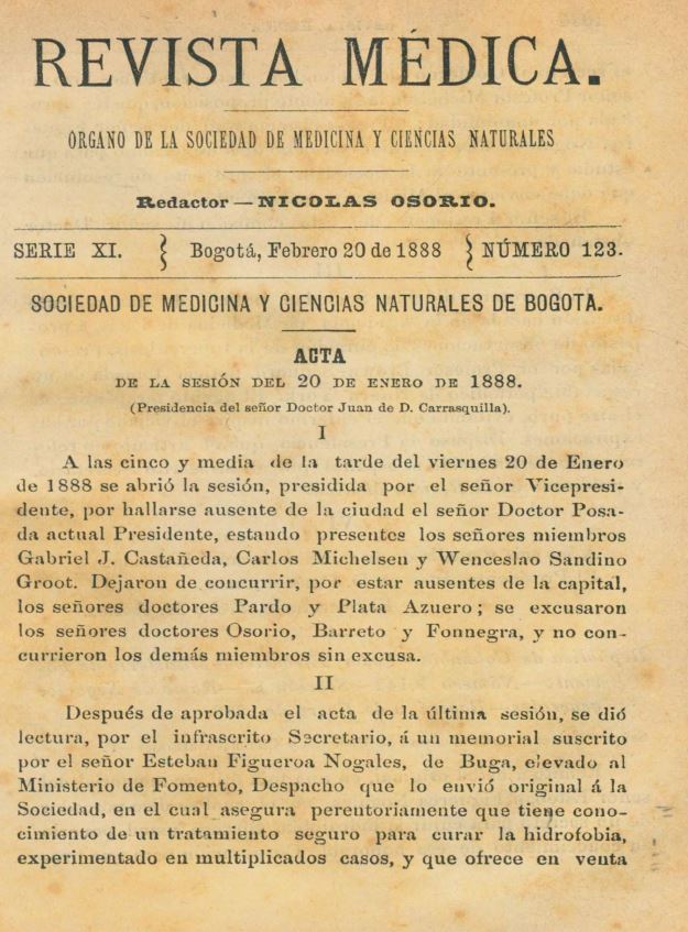 					Ver Vol. 11 Núm. 123 (1888): Revista Médica. Serie 11. Febrero de 1888. Núm. 123
				