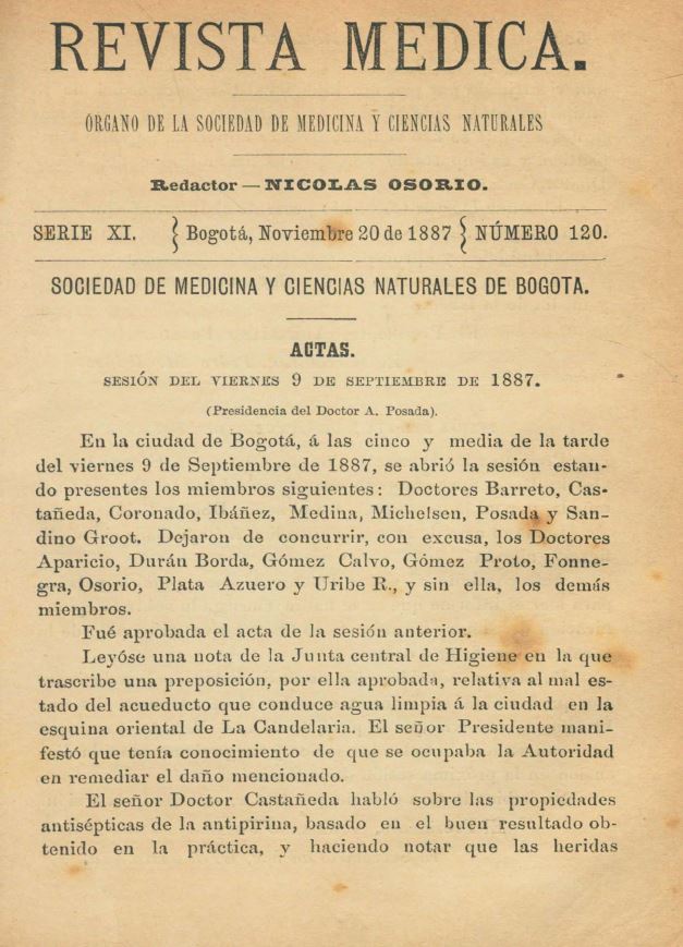 					Ver Vol. 11 Núm. 120 (1887): Revista Médica. Serie 11. Noviembre de 1887. Núm. 120
				