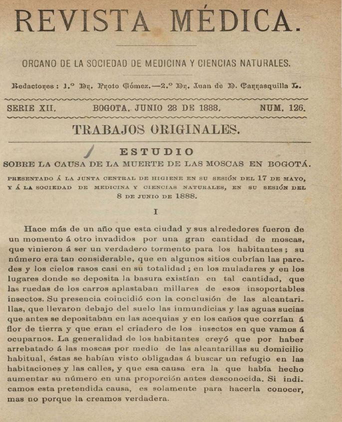 					Ver Vol. 12 Núm. 126 (1888): Revista Médica. Serie 12. Junio de 1888. Núm. 126
				