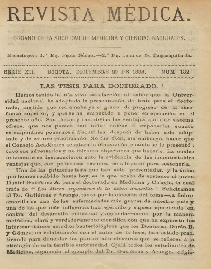 					Ver Vol. 12 Núm. 132 (1888): Revista Médica. Serie 12. Diciembre de 1888. Núm. 132
				