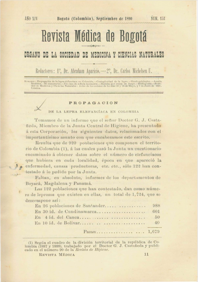 					Ver Vol. 14 Núm. 153 (1890): Revista Médica de Bogotá. Serie 14. Septiembre de 1890. Núm. 153
				