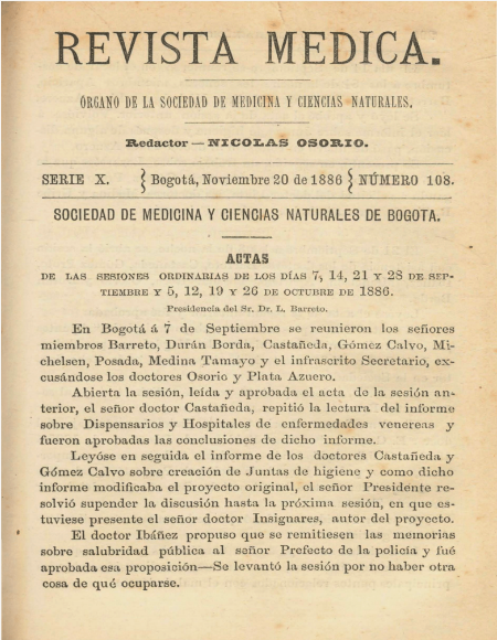 					Ver Vol. 10 Núm. 108 (1886): Revista Médica. Serie 10. Noviembre de 1886. Núm. 108
				