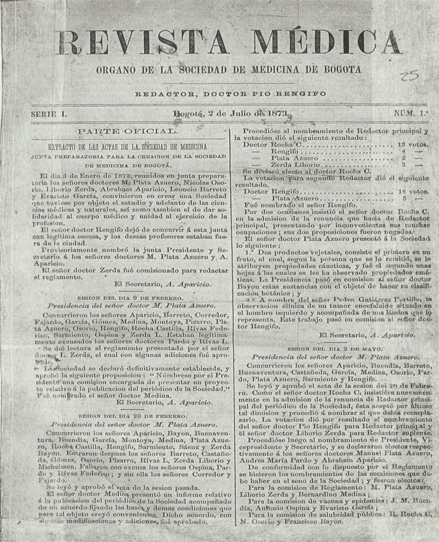 					Ver Vol. 1 Núm. 1 (1873): Revista Médica. Serie 1. Julio de 1873. Núm. 01
				