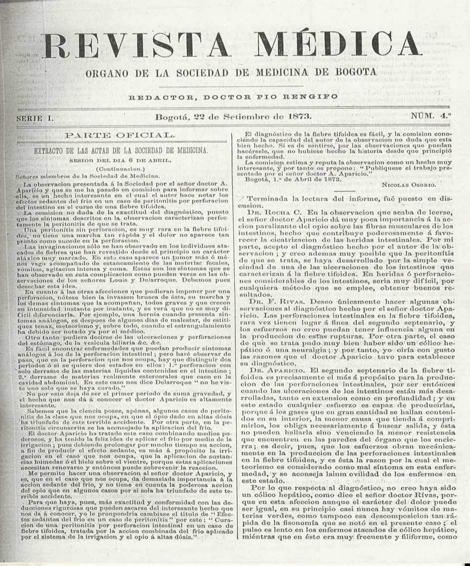 					Ver Vol. 1 Núm. 4 (1873): Revista Médica. Serie 1. Setiembre de 1873. Núm. 4
				
