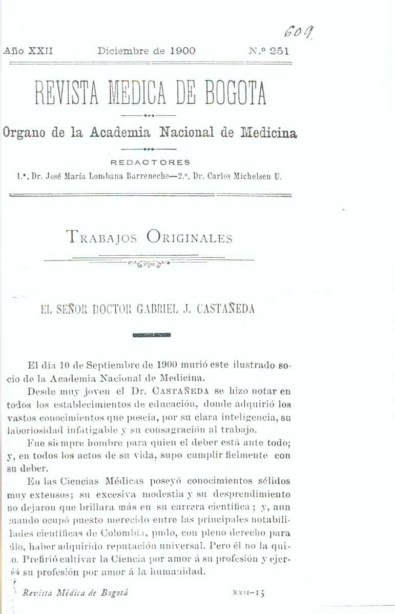 					Ver Vol. 22 Núm. 251 (1900): Revista Médica de Bogotá. Serie 22. Enero de 1900. Núm. 251
				